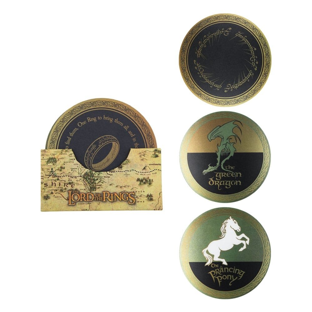 Cinereplicas Lord of the Rings Set Coasters (4 pieces) Cinereplicas Lord of the Rings Set Coasters (4 pieces)