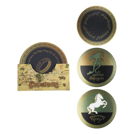 Cinereplicas Lord of the Rings Set Coasters (4 pieces) Cinereplicas Lord of the Rings Set Coasters (4 pieces)