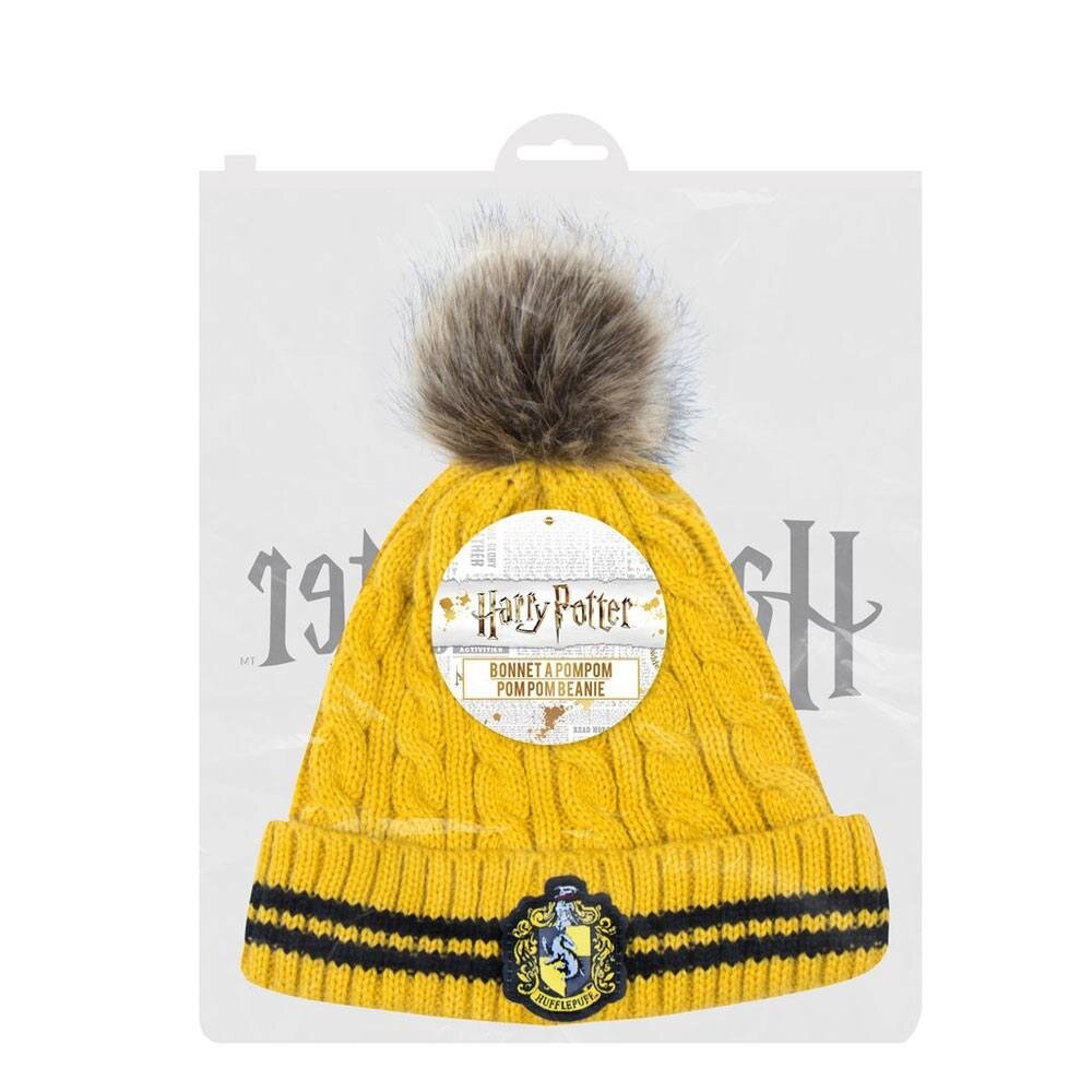 Cinereplicas Harry Potter Muts met Pompon Hufflepuff Cinereplicas Harry Potter Muts met Pompon Hufflepuff