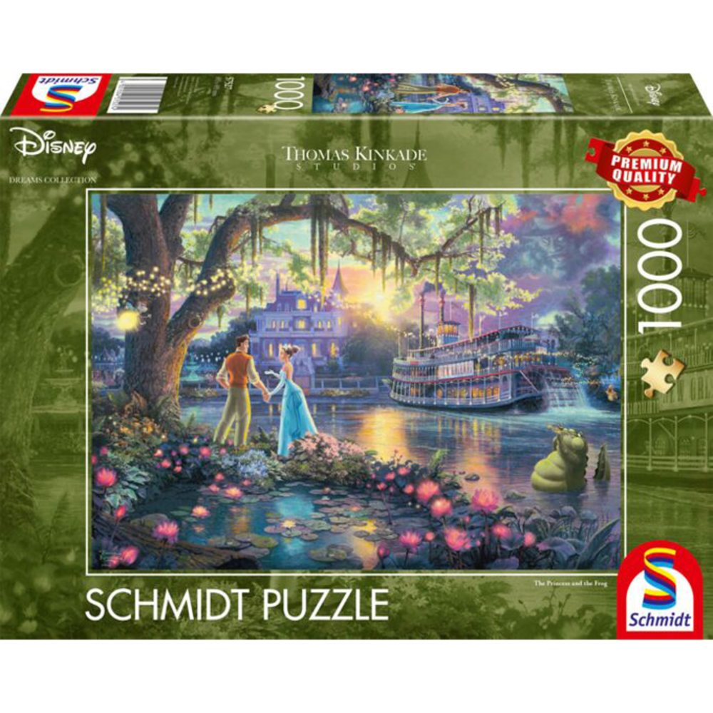 Schmidt Disney Dreams Puzzel De Prinses en de Kikker (1000 stukken) Schmidt Disney Dreams Puzzel De Prinses en de Kikker (1000 stukken)