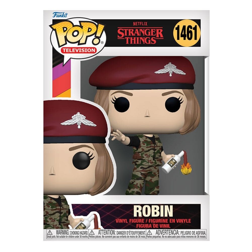 Funko Stranger Things POP! TV Vinyl Figure Hunter Robin with Cocktail #1461 Funko Stranger Things POP! TV Vinyl Figure Hunter Robin with Cocktail #1461