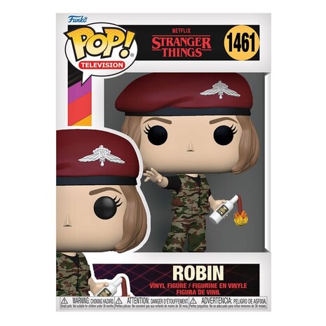 Funko Stranger Things POP! TV Vinyl Figure Hunter Robin with Cocktail #1461 Funko Stranger Things POP! TV Vinyl Figure Hunter Robin with Cocktail #1461