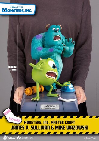 Beast Kingdom Monsters, Inc. Master Craft Statue James P. Sullivan & Mike  Wazowski 34 cm