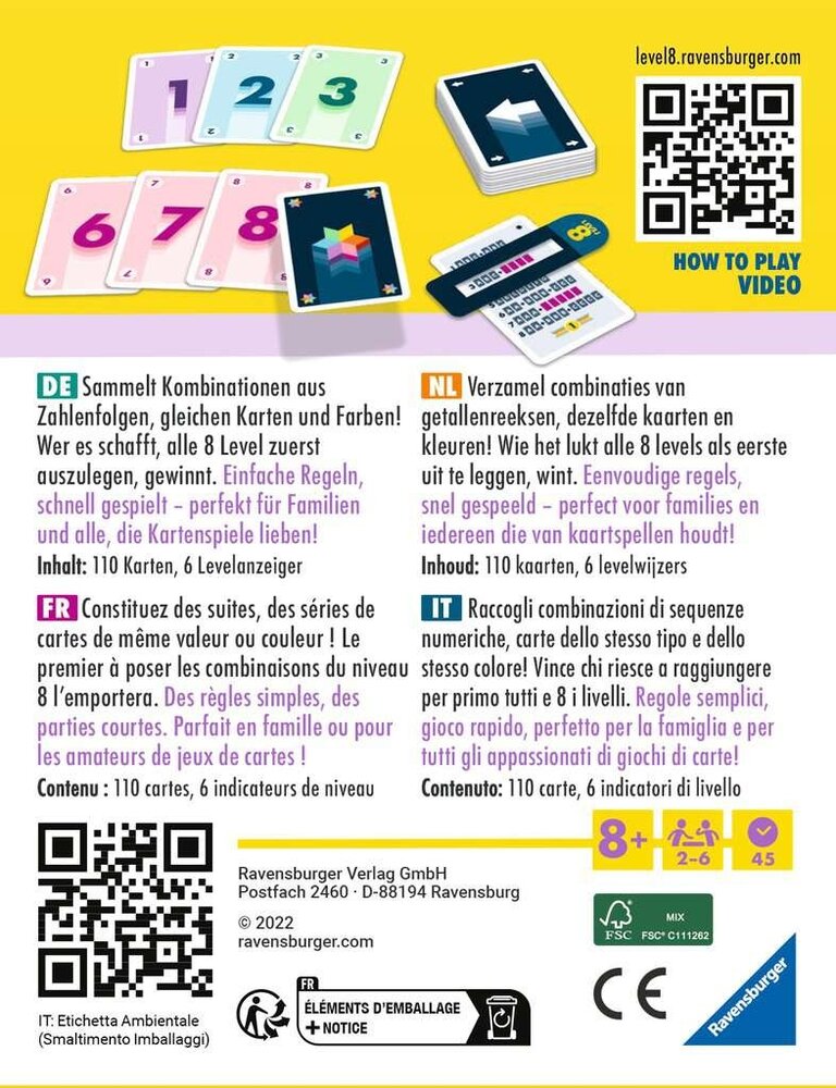 Ravensburger Level 8 Card Game Ravensburger Level 8 Card Game