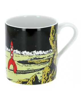 Tintinimaginatio Tintin Rocket on the Moon Mug Tintinimaginatio Tintin Rocket on the Moon Mug