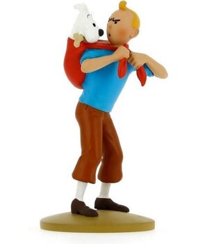 Tintinimaginatio Tintin Statuette Fetches Snowy 12 cm