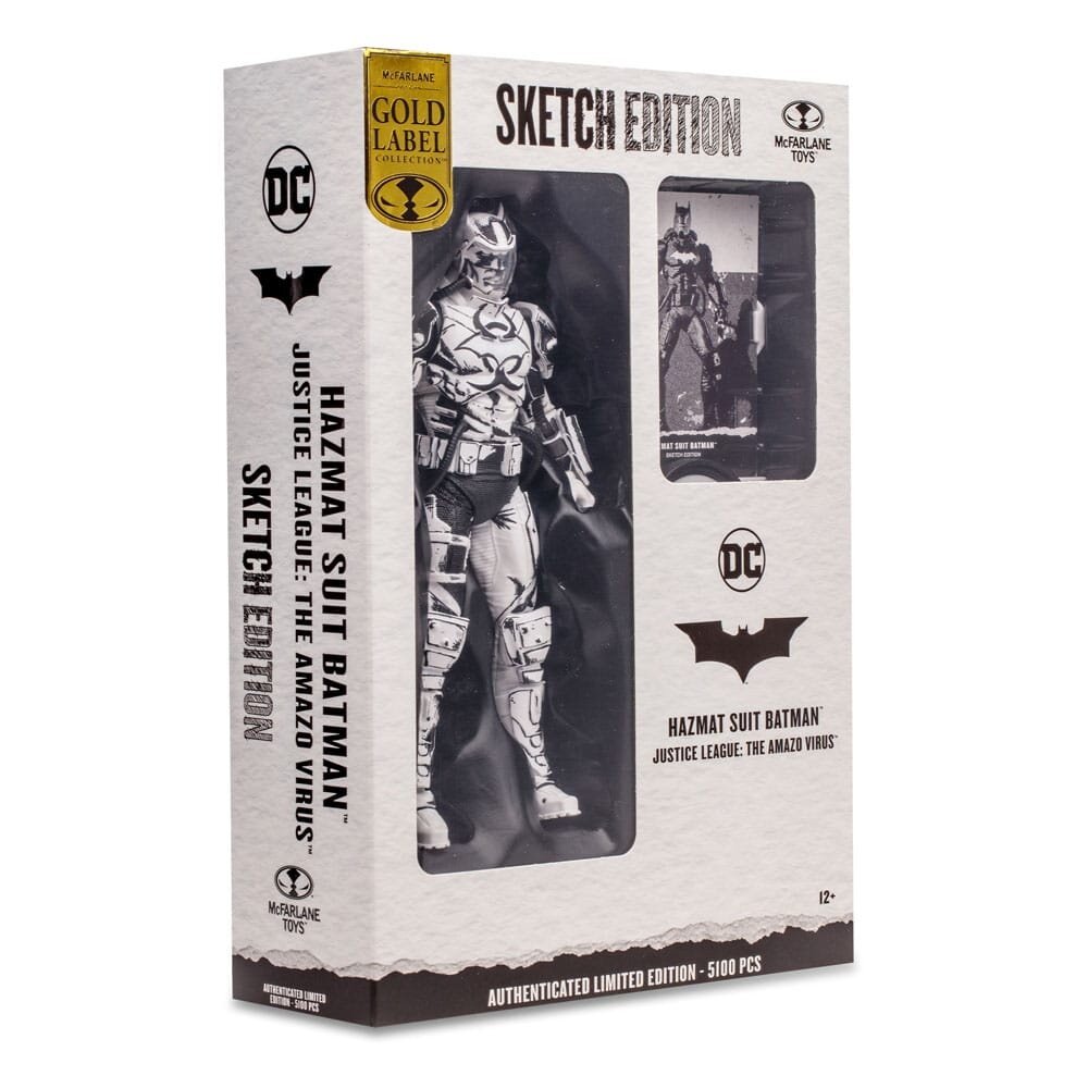 DC Multiverse Action Figure Hazmat Suit Batman (Line Art) (Gold Label ...