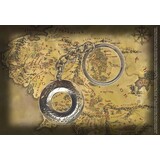 The Noble Collection Lord of the Rings Metal Keychain Elvish Script