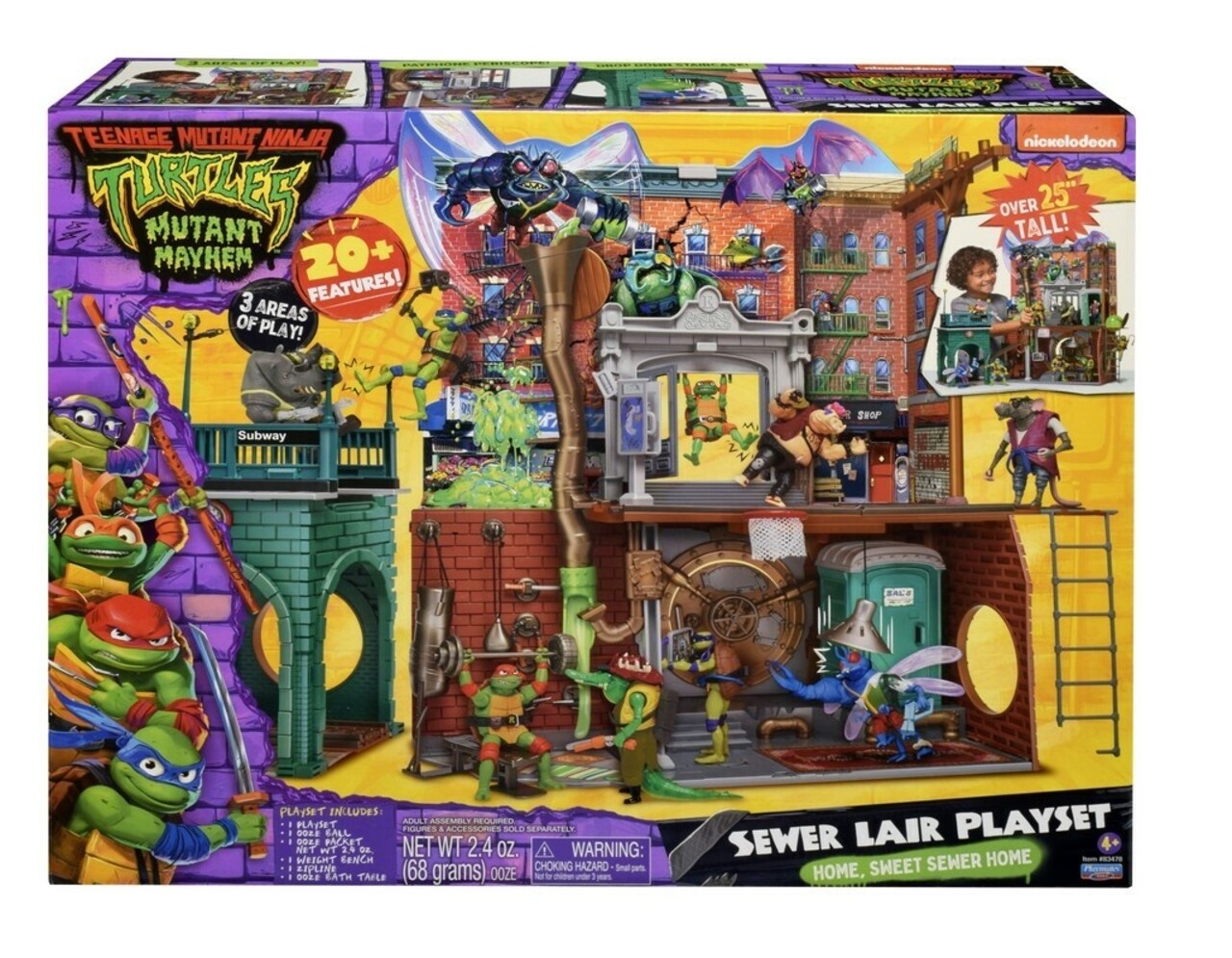 Teenage Mutant Ninja Turtles: Mutant Mayhem Playset Headquarter - Planet  Fantasy