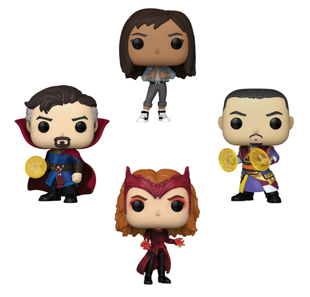 Funko Marvel POP! Movies Vinyl Figure 4-Pack Doctor Strange Multiverse of Madness 9 cm Funko Marvel POP! Movies Vinyl Figure 4-Pack Doctor Strange Multiverse of Madness 9 cm