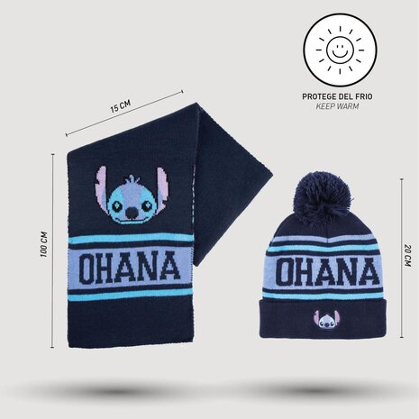 Cerda Lilo & Stitch Ohana Muts, Handschoenen & Sjaal Kinderen Cerda Lilo & Stitch Ohana Muts, Handschoenen & Sjaal Kinderen