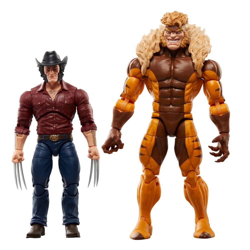 Hasbro Wolverine 50th Anniversary Marvel Legends Action Figure 2-Pack Marvel's Logan & Sabretooth 15 cm Hasbro Wolverine 50th Anniversary Marvel Legends Action Figure 2-Pack Marvel's Logan & Sabretooth 15 cm