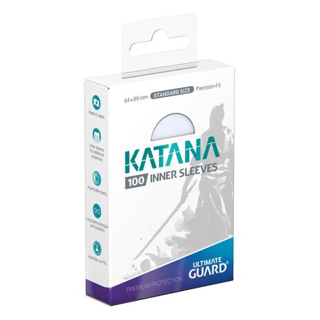 Ultimate Guard Katana Inner Sleeves Standard Size Transparent (100x)