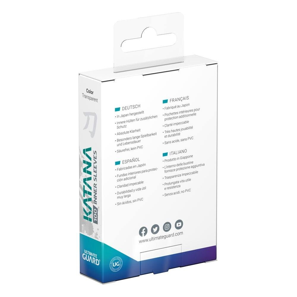 Ultimate Guard Katana Inner Sleeves Standard Size Transparent (100x)