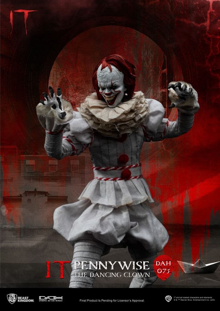 Beast Kingdom Stephen Kings It Dynamic 8ction Heroes Action Figure 1/9 Pennywise 21 cm Beast Kingdom Stephen Kings It Dynamic 8ction Heroes Action Figure 1/9 Pennywise 21 cm