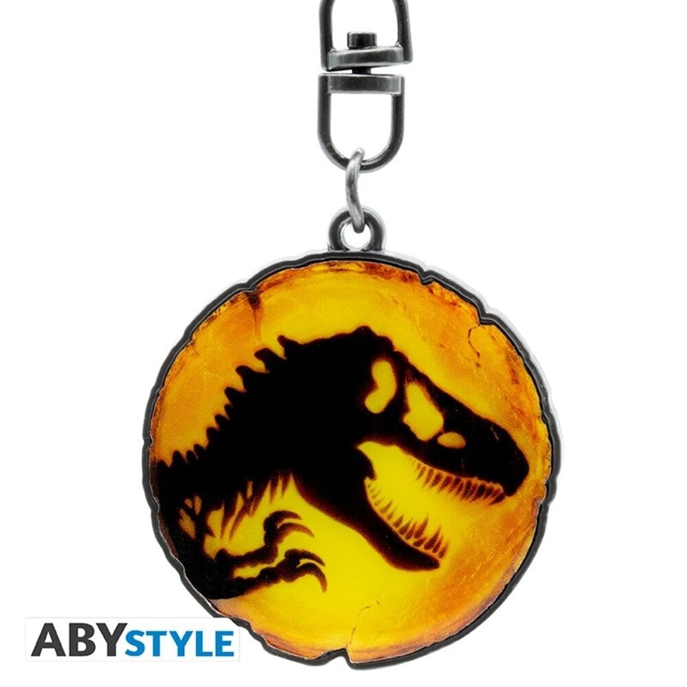 Jurassic World Amber Metalen Sleutelhanger 4 Cm Planet Fantasy 