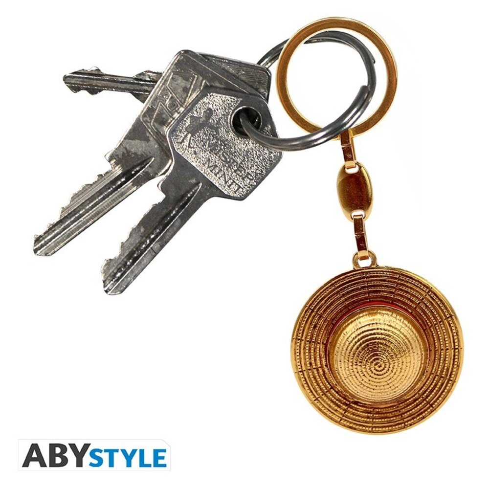 ABY Style One Piece Strawhat 3D Metal Keychain 4.5 cm ABY Style One Piece Strawhat 3D Metal Keychain 4.5 cm