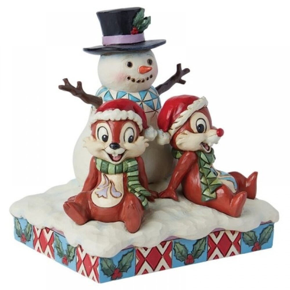 Disney Traditions Knabbel en Babbel met Sneeuwman 14 cm Disney Traditions Knabbel en Babbel met Sneeuwman 14 cm