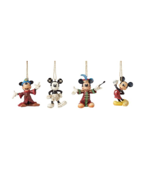 Disney Traditions Mickey Mouse Set van 4 Ornamenten Disney Traditions Mickey Mouse Set van 4 Ornamenten