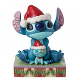Disney Traditions Kerstman Stitch met Scrump 14 cm Disney Traditions Kerstman Stitch met Scrump 14 cm