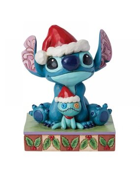 Disney Traditions Santa Stitch with Scrump 14 cm Disney Traditions Santa Stitch with Scrump 14 cm