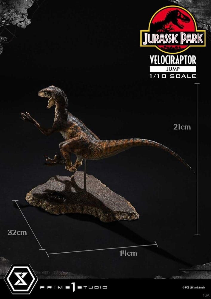 Prime 1 Studio Jurassic Park Prime Collectibles Statue 1/10 Velociraptor Jump 21 cm Prime 1 Studio Jurassic Park Prime Collectibles Statue 1/10 Velociraptor Jump 21 cm