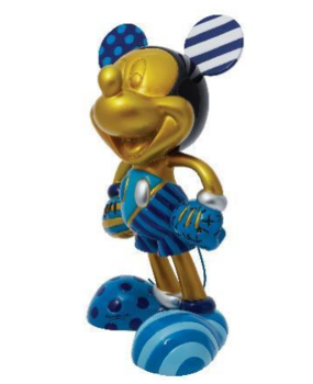 Britto Mickey Mouse Goud & Blauw Limited Edition Britto Mickey Mouse Goud & Blauw Limited Edition