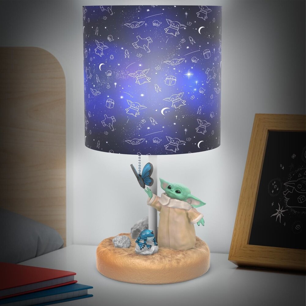 Wars Star The cm - Mandalorian Grogu 34 Planet Lamp Diorama Fantasy