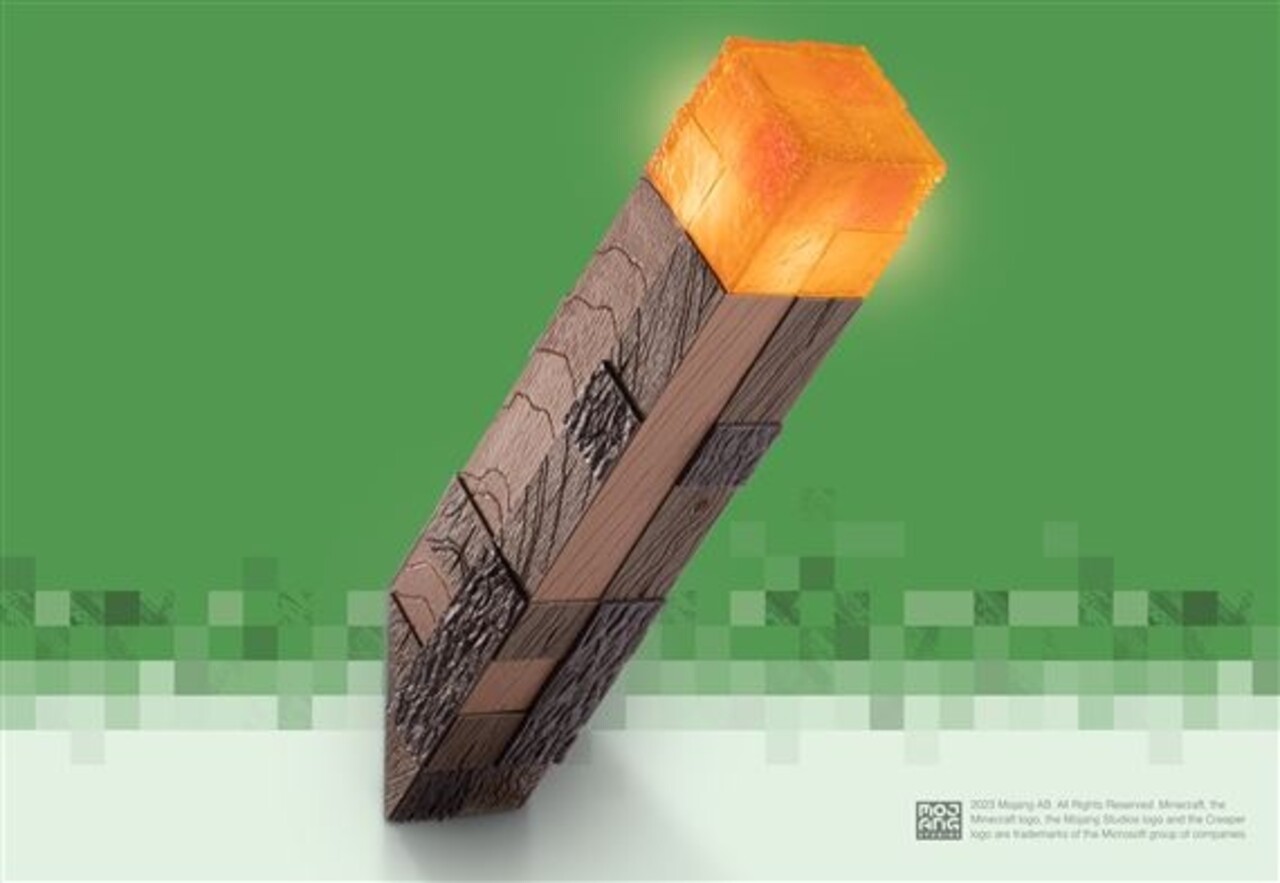 The Noble Collection Minecraft Torch Verlichte Replica 25 cm