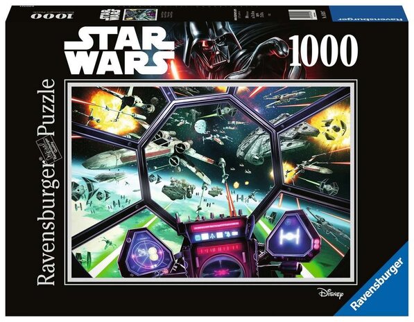 Ravensburger Star Wars TIE Fighter Cockpit Puzzel (1000 pieces) Ravensburger Star Wars TIE Fighter Cockpit Puzzel (1000 pieces)