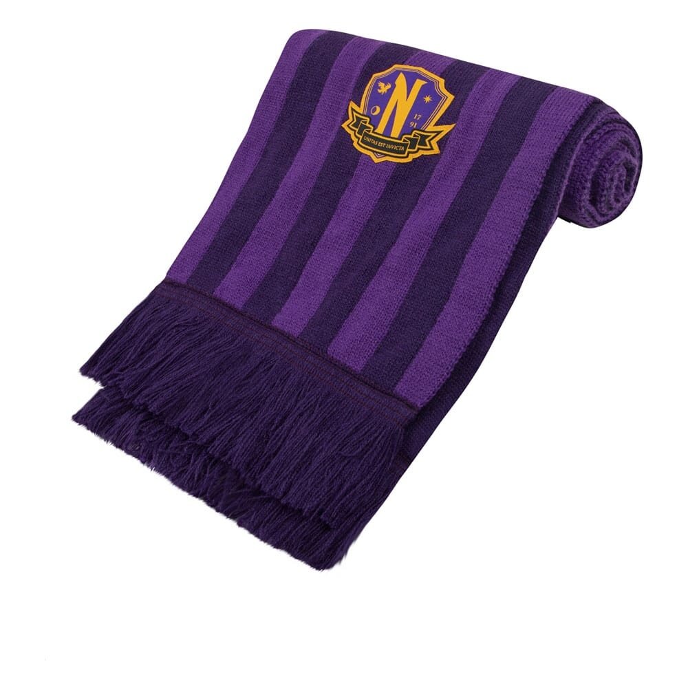 Cinereplicas Wednesday Nevermore Academy Scarf Purple Cinereplicas Wednesday Nevermore Academy Scarf Purple