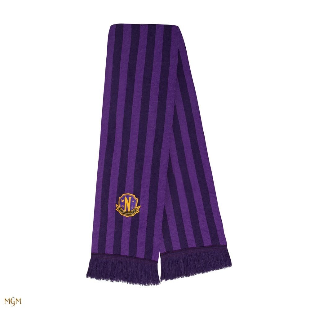 Cinereplicas Wednesday Nevermore Academy Scarf Purple Cinereplicas Wednesday Nevermore Academy Scarf Purple