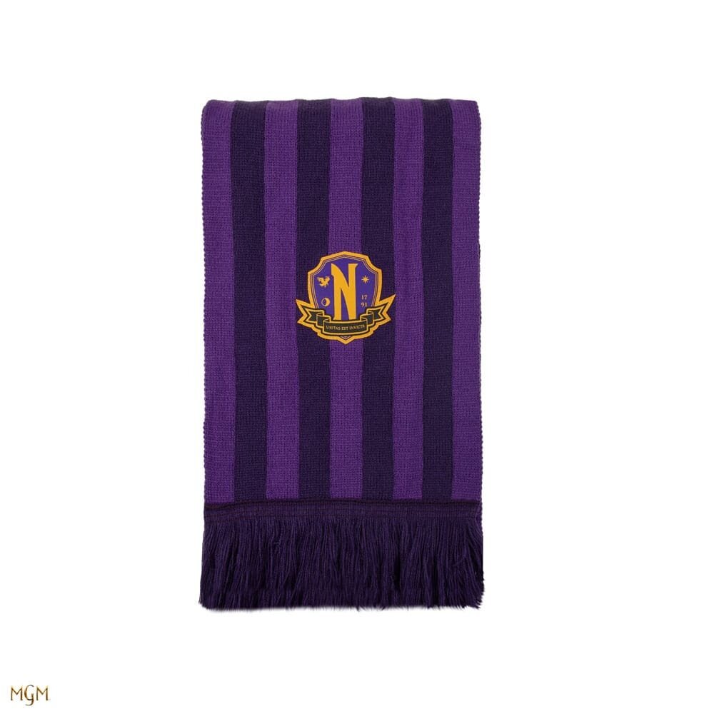 Cinereplicas Wednesday Nevermore Academy Scarf Purple Cinereplicas Wednesday Nevermore Academy Scarf Purple
