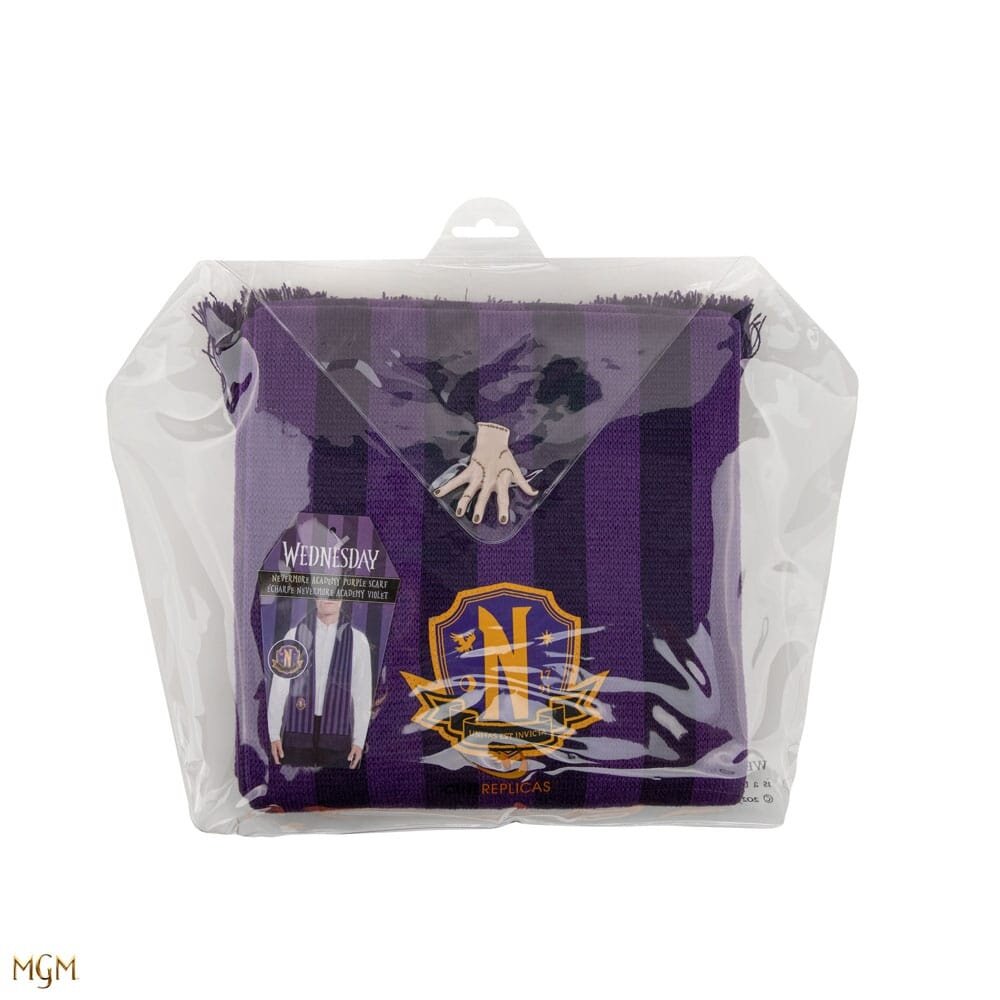 Cinereplicas Wednesday Nevermore Academy Scarf Purple Cinereplicas Wednesday Nevermore Academy Scarf Purple