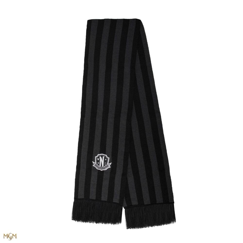 Cinereplicas Wednesday Nevermore Academy Scarf Black Cinereplicas Wednesday Nevermore Academy Scarf Black