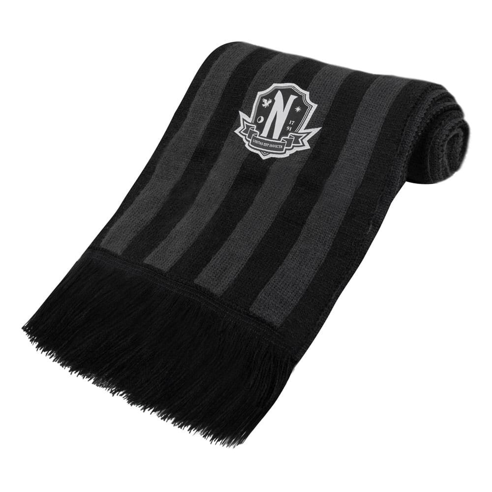 Cinereplicas Wednesday Nevermore Academy Scarf Black Cinereplicas Wednesday Nevermore Academy Scarf Black