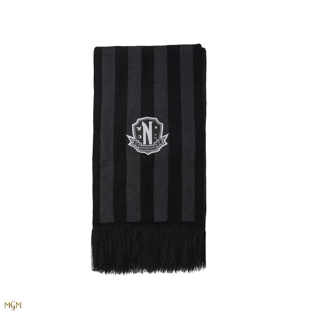 Cinereplicas Wednesday Nevermore Academy Scarf Black Cinereplicas Wednesday Nevermore Academy Scarf Black