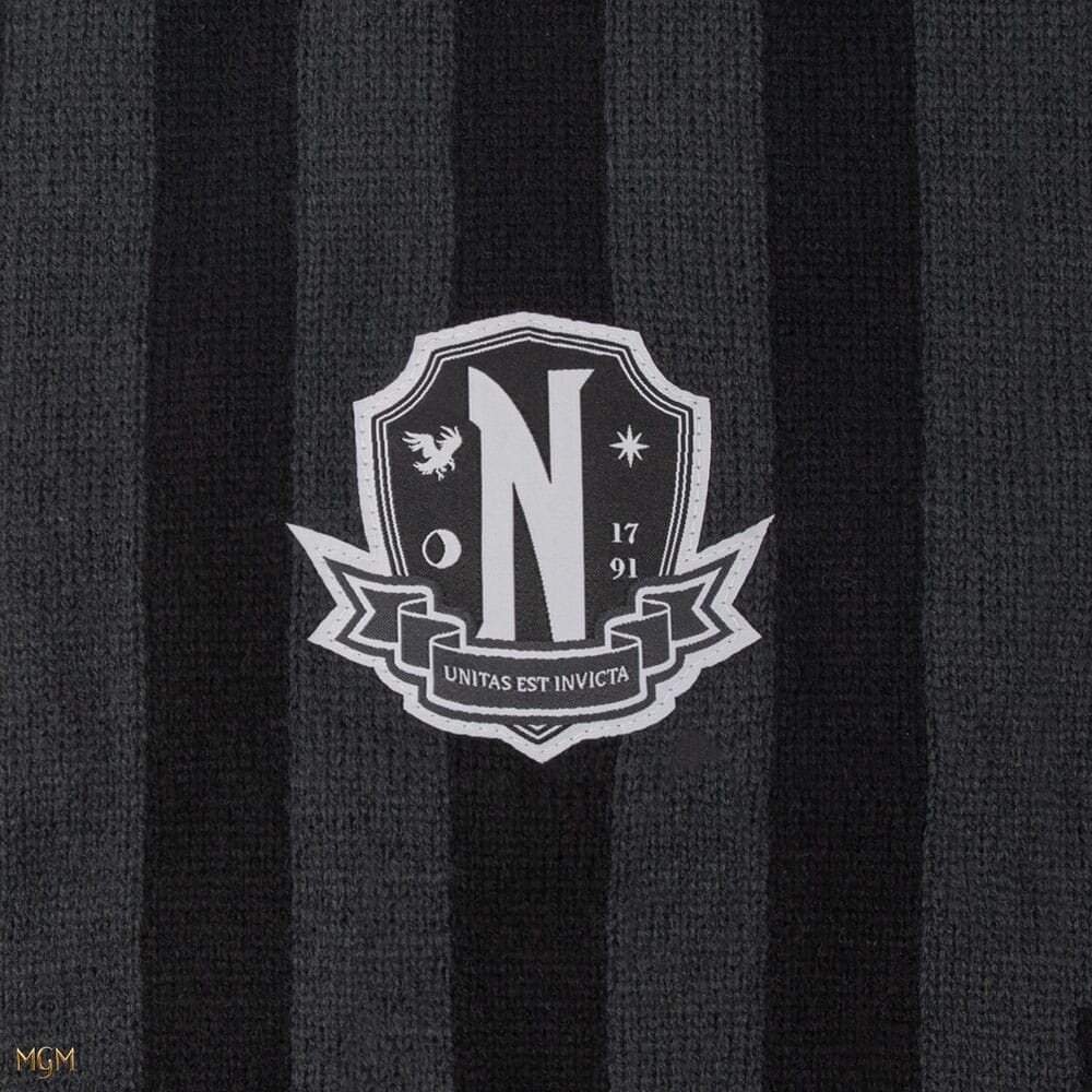 Cinereplicas Wednesday Nevermore Academy Scarf Black Cinereplicas Wednesday Nevermore Academy Scarf Black