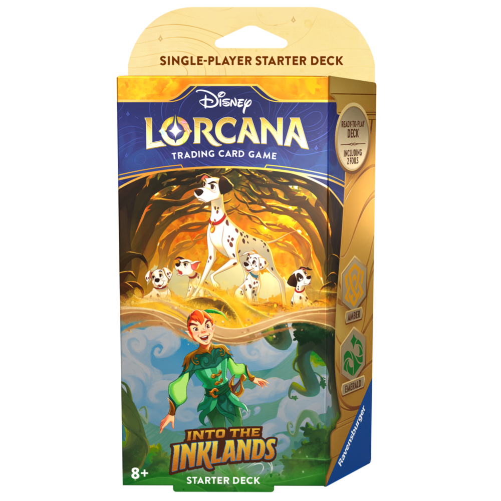 Ravensburger Disney Lorcana: Into the Inklands Starter Deck Pongo and Peter Pan Ravensburger Disney Lorcana: Into the Inklands Starter Deck Pongo and Peter Pan