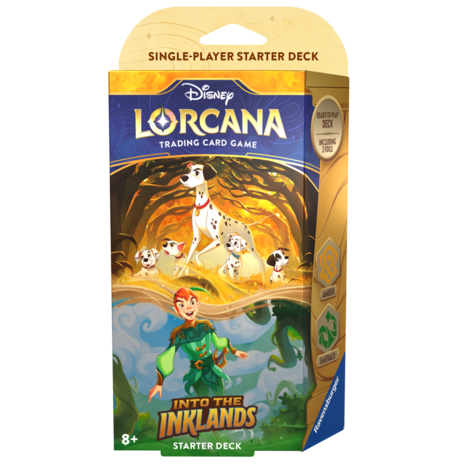 Ravensburger Disney Lorcana: Into the Inklands Starter Deck Pongo and Peter Pan Ravensburger Disney Lorcana: Into the Inklands Starter Deck Pongo and Peter Pan