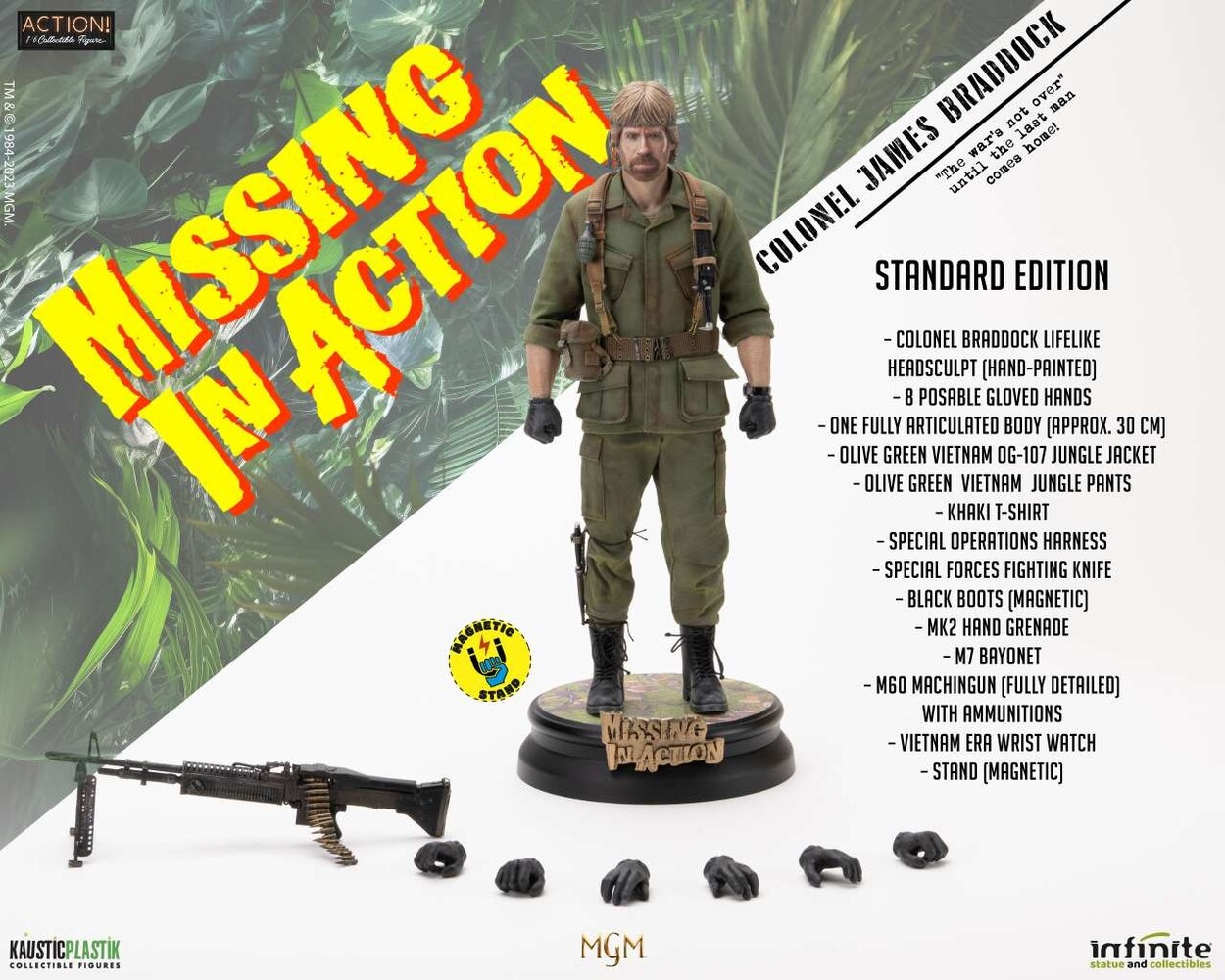 Infinite Statue Missing In Action Action Figure 1/6 Colonal James Braddock Standard Edition Infinite Statue Missing In Action Action Figure 1/6 Colonal James Braddock Standard Edition