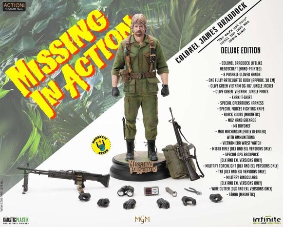Missing In Action Action Figure 1/6 Colonal James Braddock Deluxe Edition -  Planet Fantasy