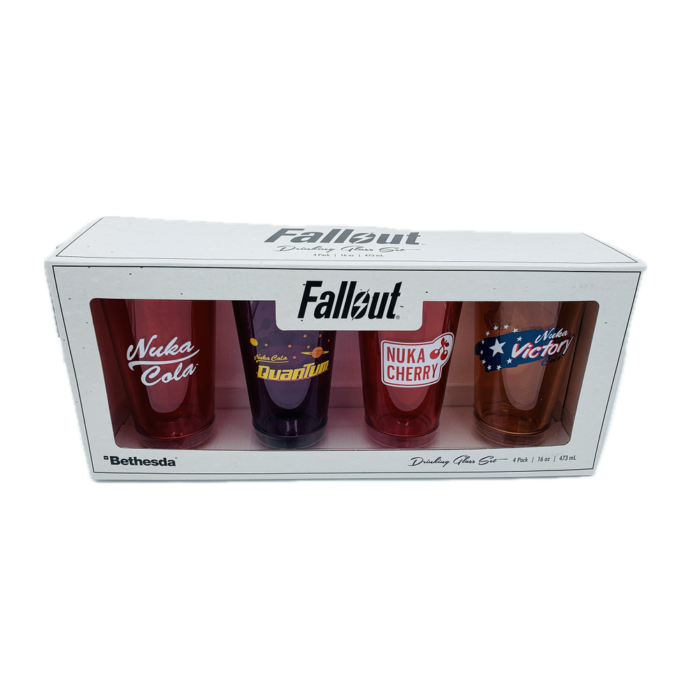 Fallout Nuka Cola Set van 4 Glazen - Planet Fantasy