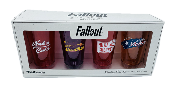 Fallout Nuka Cola Set van 4 Glazen - Planet Fantasy
