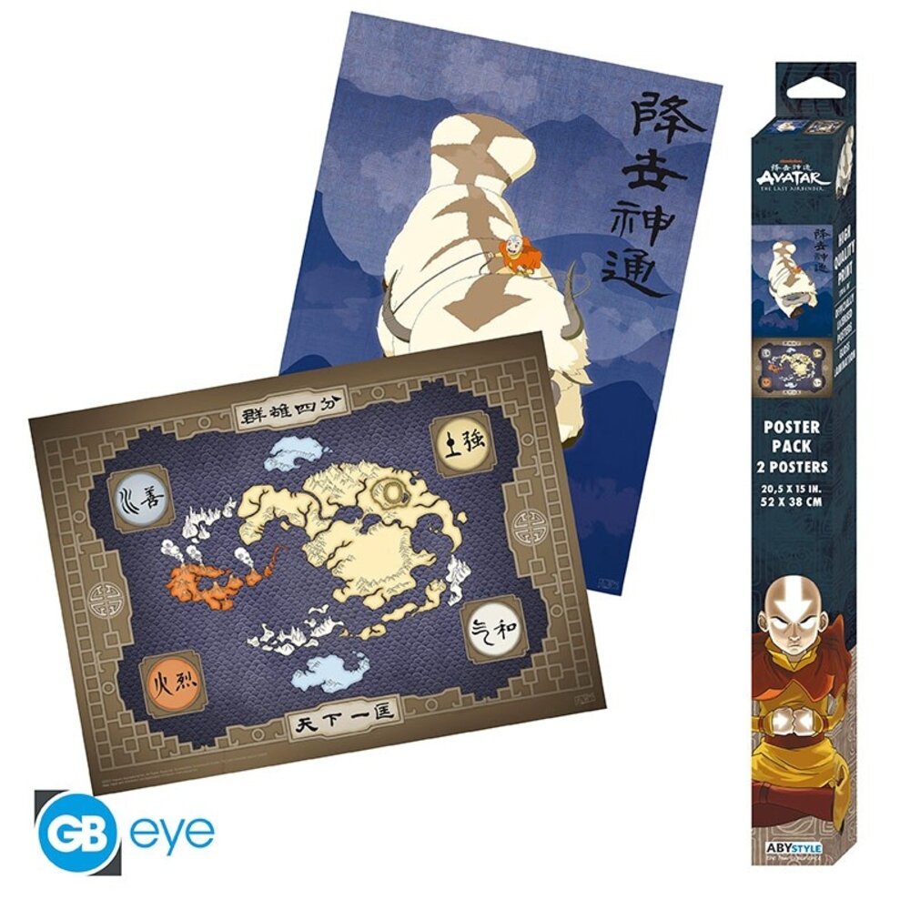 ABY Style Avatar: The Last Airbender Set van 2 Posters 52 x 38 cm