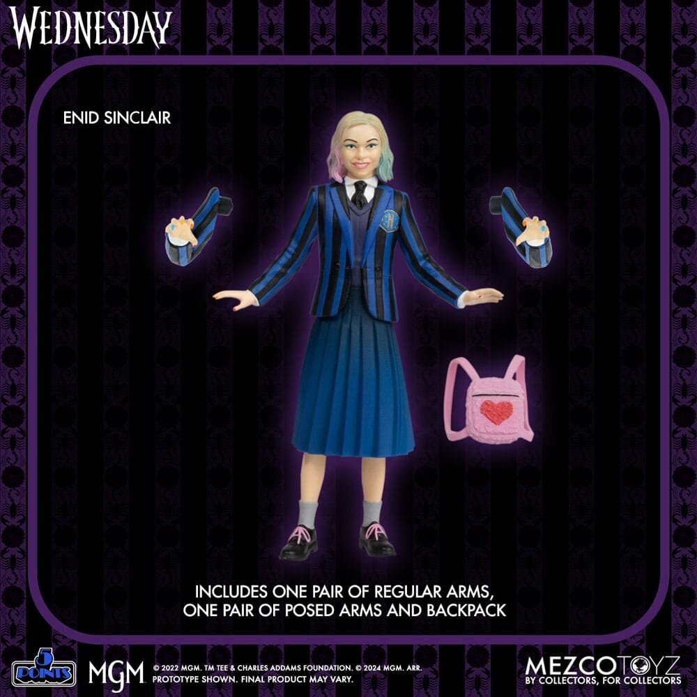 Mezco Toyz Wednesday 5 Points Figure Wednesday & Enid Boxed Set 10 cm Mezco Toyz Wednesday 5 Points Figure Wednesday & Enid Boxed Set 10 cm
