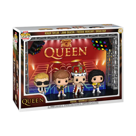 Funko Queen POP Moments Deluxe Vinyl Figures 4-Pack Wembley Stadium Funko Queen POP Moments Deluxe Vinyl Figures 4-Pack Wembley Stadium