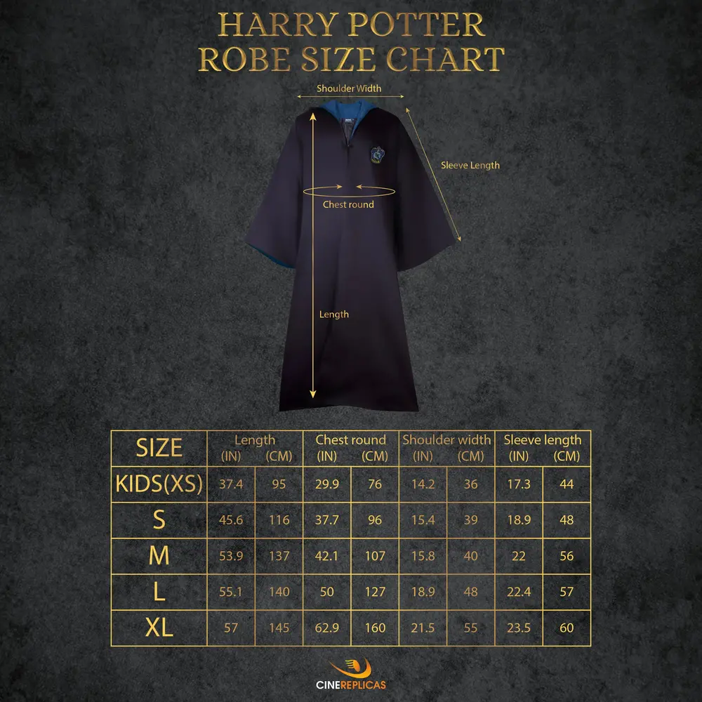 Cinereplicas Harry Potter Ravenclaw Wizard Robe Cinereplicas Harry Potter Ravenclaw Wizard Robe