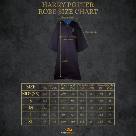 Cinereplicas Harry Potter Ravenclaw Wizard Robe Cinereplicas Harry Potter Ravenclaw Wizard Robe