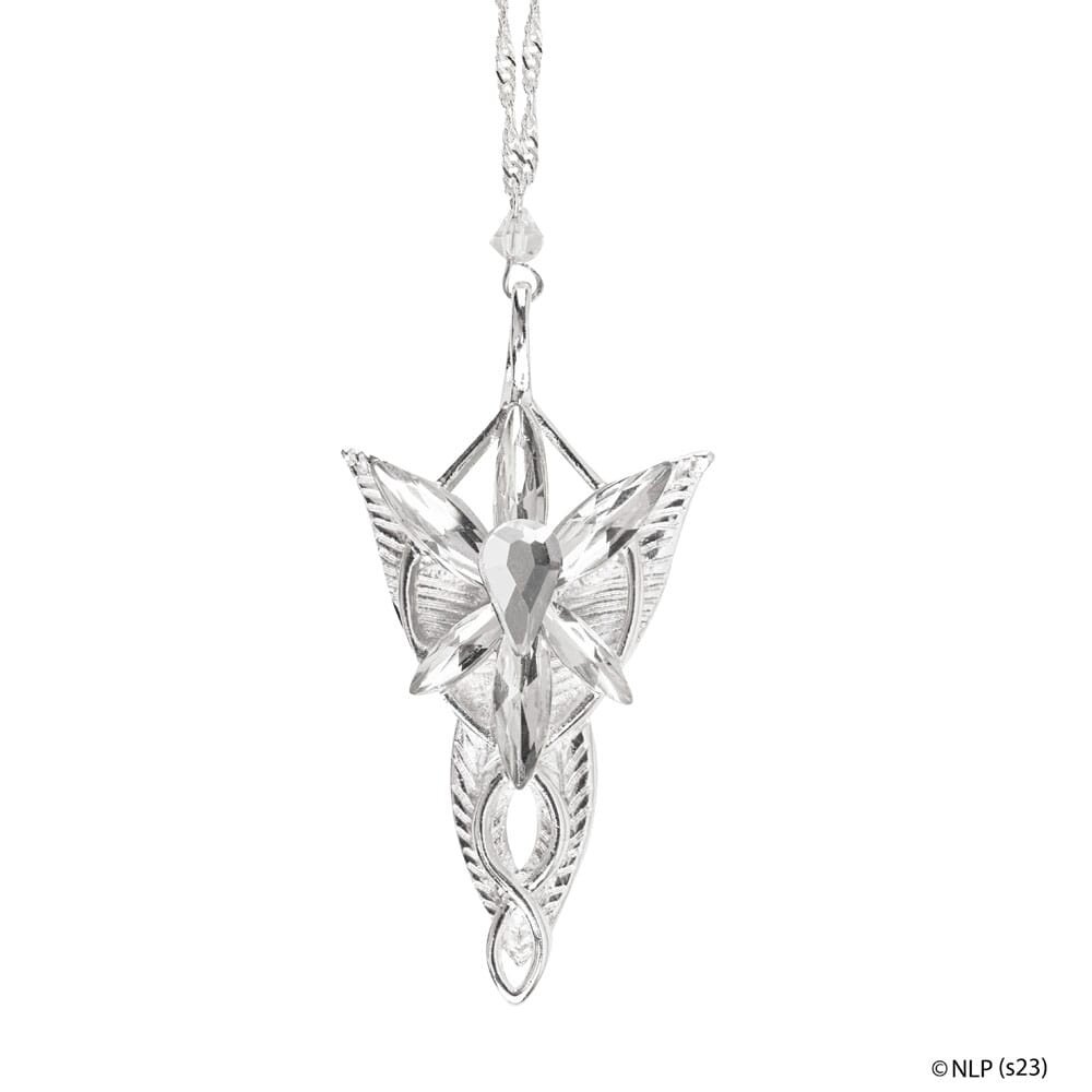 Silver Plated Lord of the Rings Arwen's Evenstar Pendant Necklace Earring -  Walmart.com